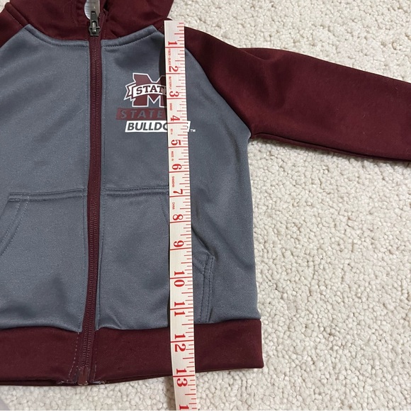 NCAA Mississippi State Bulldogs Russell Athletics Zip-Up Hoodie size 3T - Picture 7 of 8